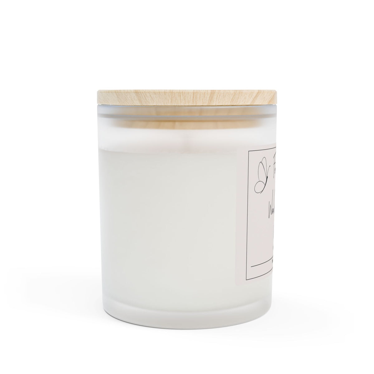 Fearfully & Wonderfully Made Frosted Glass Candle