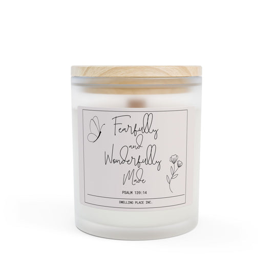 Fearfully & Wonderfully Made Frosted Glass Candle