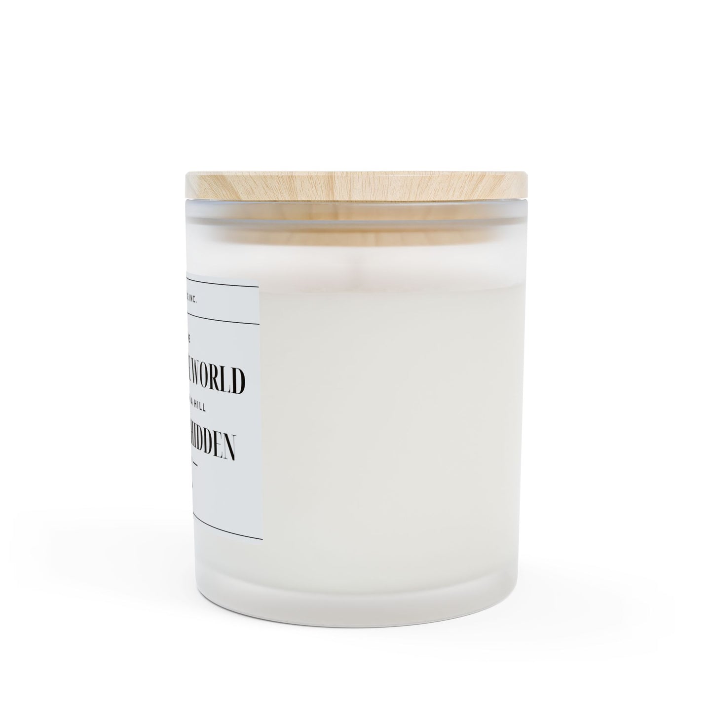 Light of the World Frosted Glass Candle