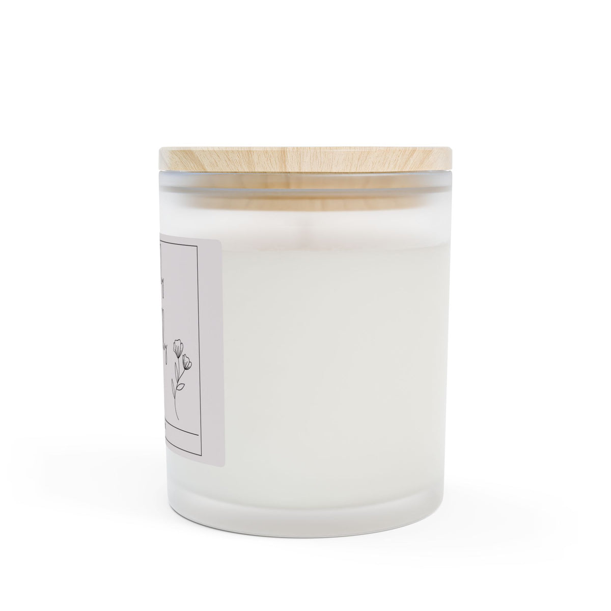 Fearfully & Wonderfully Made Frosted Glass Candle