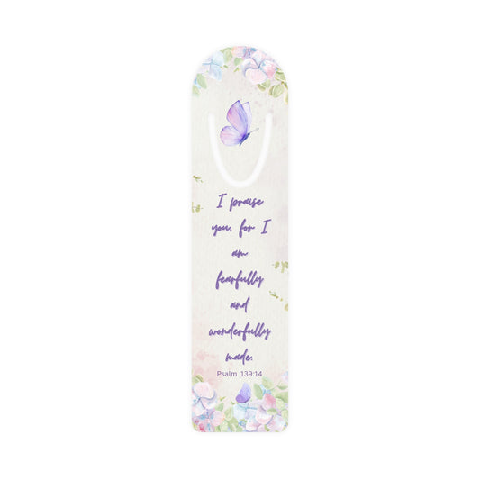 Psalm 139:14 Bookmark with Butterfly