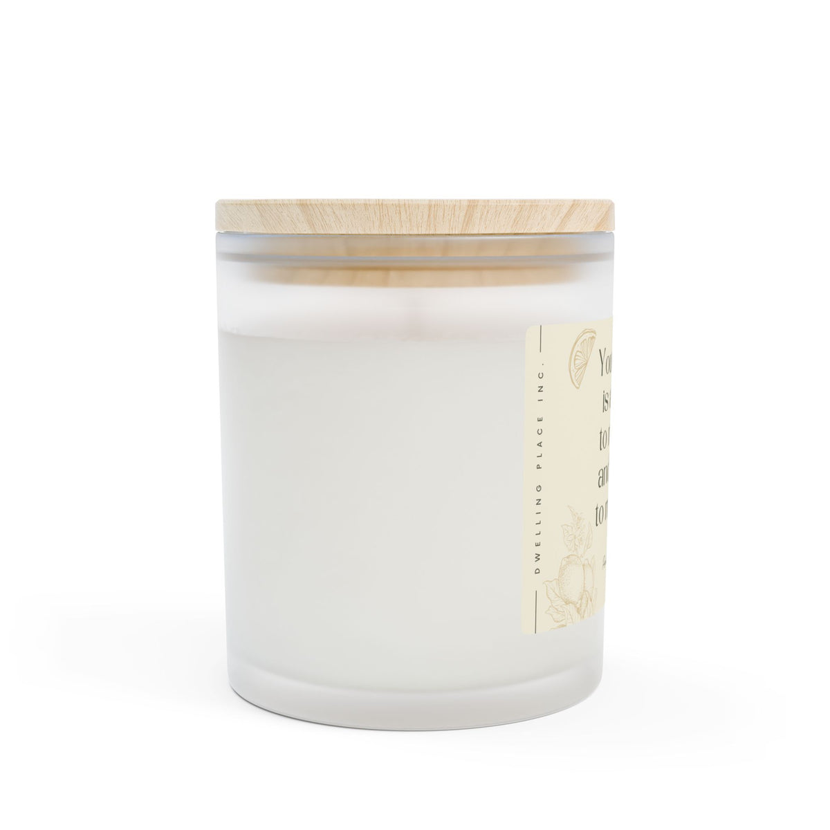 Your Word is a Lamp Frosted Glass Candle