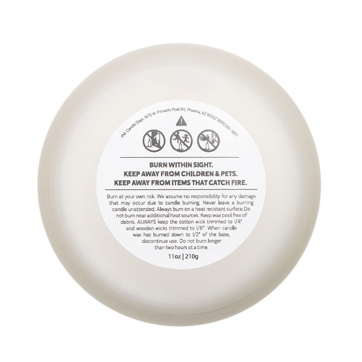Fearfully & Wonderfully Made Frosted Glass Candle