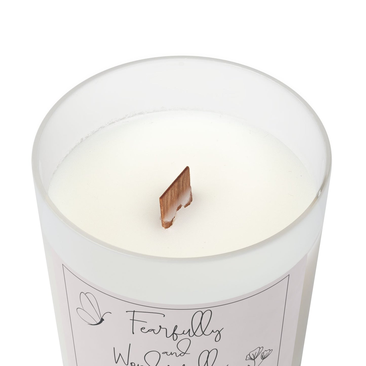 Fearfully & Wonderfully Made Frosted Glass Candle