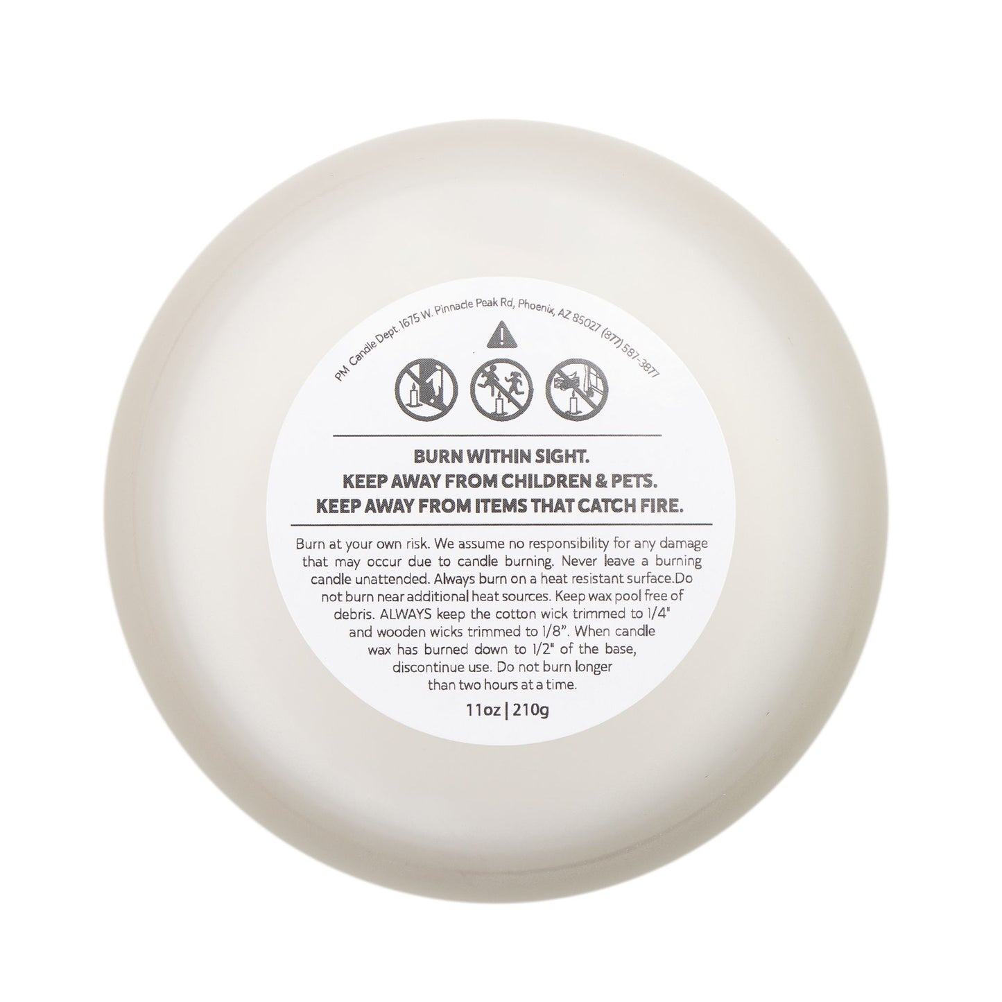 Fearfully & Wonderfully Made Frosted Glass Candle