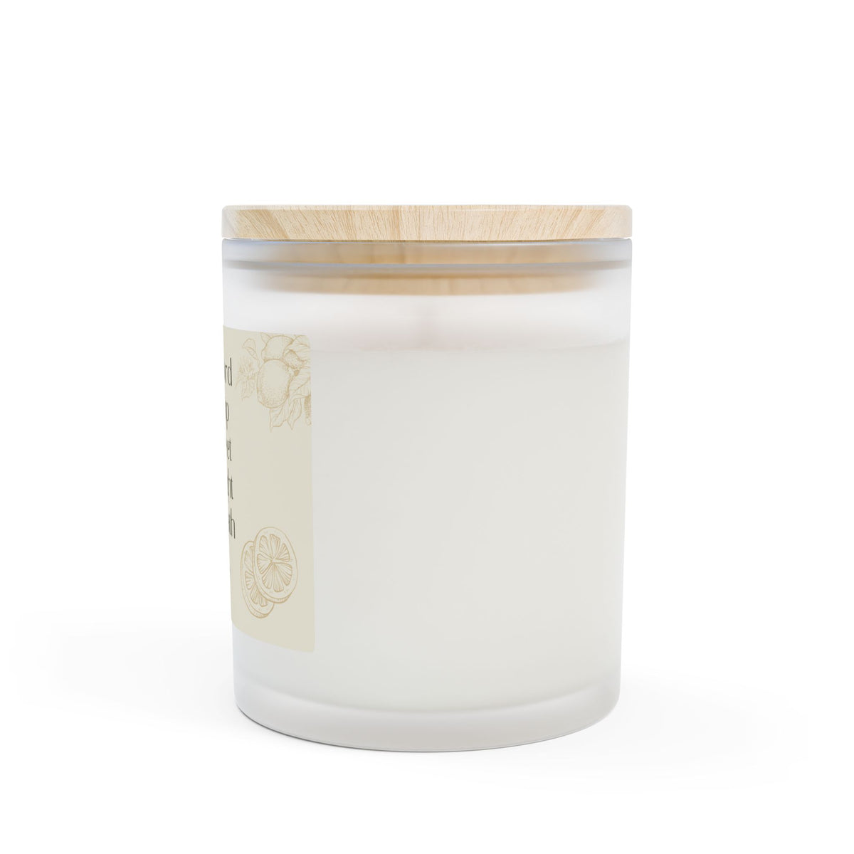 Your Word is a Lamp Frosted Glass Candle