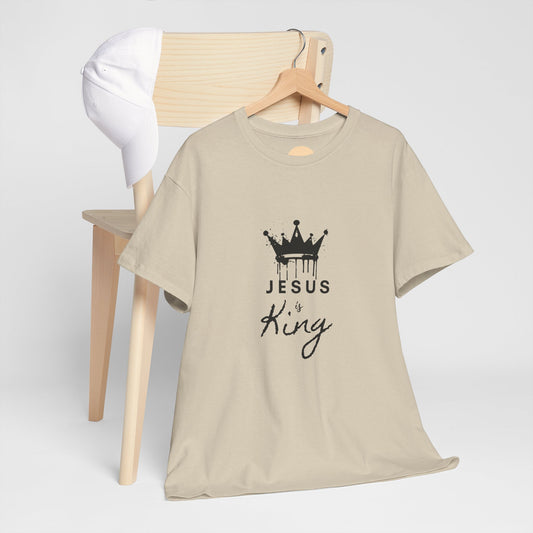 Jesus is King Crown Graphic Shirt